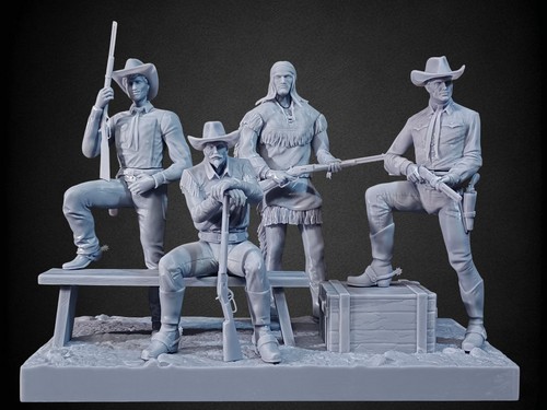 Tex willer pards diorama - tex,